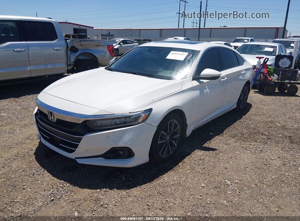 1HGCV1F52MA007721 2021 HONDA ACCORD White Передня ліва чверть