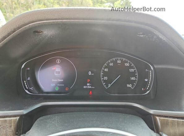 1HGCV1F52MA061455 2021 HONDA ACCORD Red Instrument cluster view