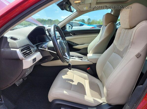1HGCV1F52MA061455 2021 HONDA ACCORD Red Front interior view