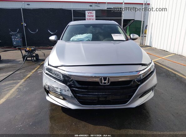 1HGCV1F53JA127457 2018 HONDA ACCORD Gray Front view