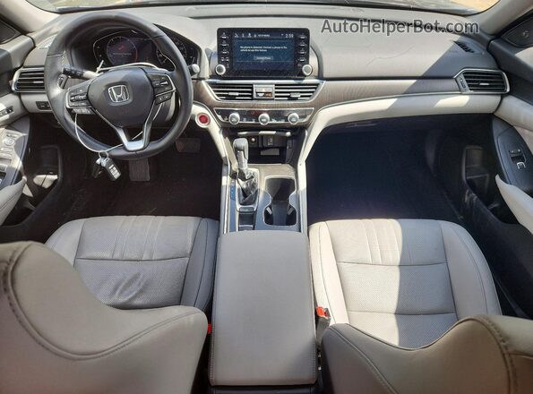 1HGCV1F54KA002730 2019 HONDA ACCORD Gray 