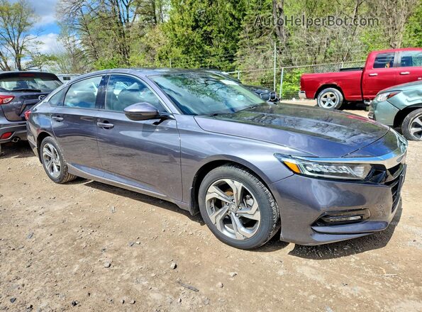 1HGCV1F54KA002730 2019 HONDA ACCORD Gray 