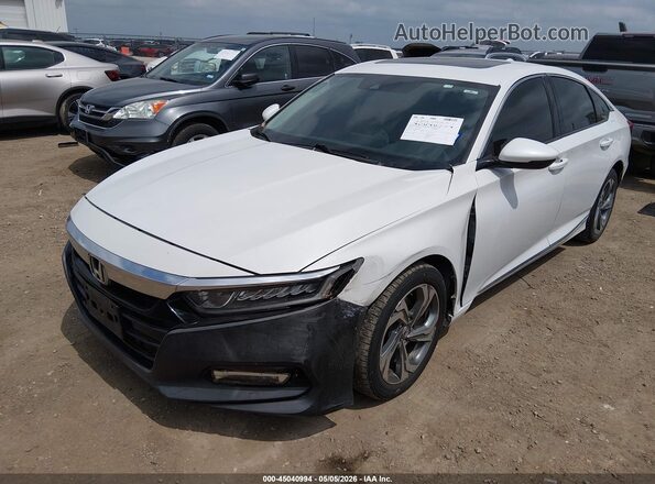 1HGCV1F55JA265355 2018 HONDA ACCORD White Front left
