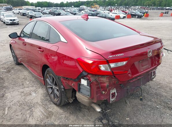 1HGCV1F55MA046822 2021 HONDA ACCORD Red Trasero izquierdo