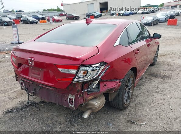 1HGCV1F55MA046822 2021 HONDA ACCORD Red Trasero derecho
