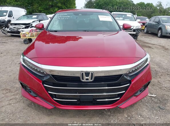 1HGCV1F55MA046822 2021 HONDA ACCORD Red Vista del cuadro de instrumentos