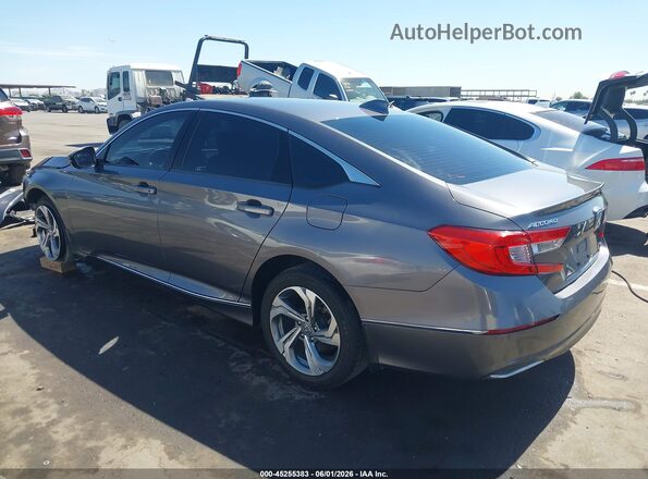 1HGCV1F57JA146707 2018 HONDA ACCORD Серый Задняя левая четверть
