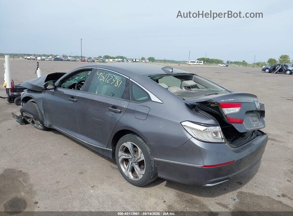 1HGCV1F57KA147888 2019 HONDA ACCORD Gray Հետևի ձախ