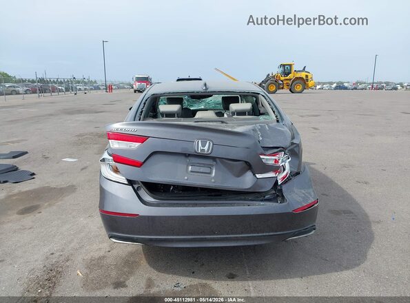 1HGCV1F57KA147888 2019 HONDA ACCORD Gray 