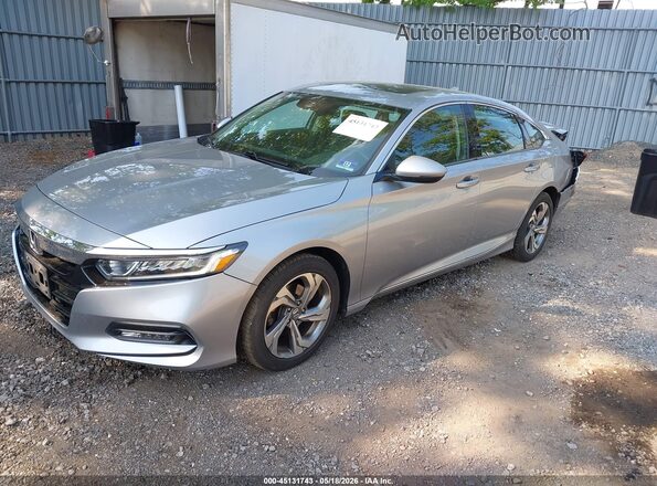 1HGCV1F58JA017102 2018 HONDA ACCORD Silver Передня ліва чверть
