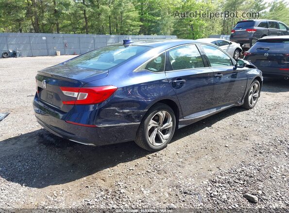 1HGCV1F58JA100450 2018 HONDA ACCORD Синий Задняя правая четверть