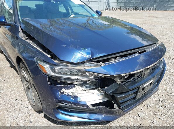 1HGCV1F58JA100450 2018 HONDA ACCORD Синий Вид спереди