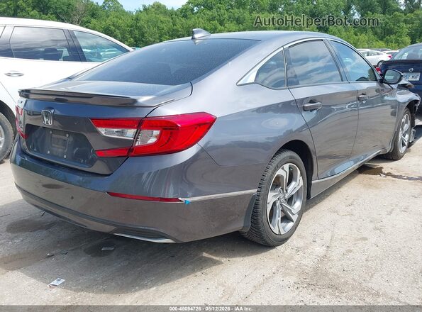 1HGCV1F58KA158074 2019 HONDA ACCORD Gray Задня права чверть
