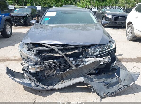 1HGCV1F58KA158074 2019 HONDA ACCORD Gray Вид задньої частини салону