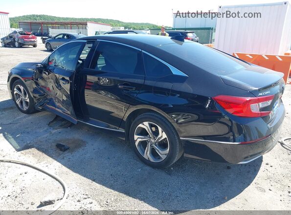 1HGCV1F59LA063573 2020 HONDA ACCORD Black Задня ліва чверть
