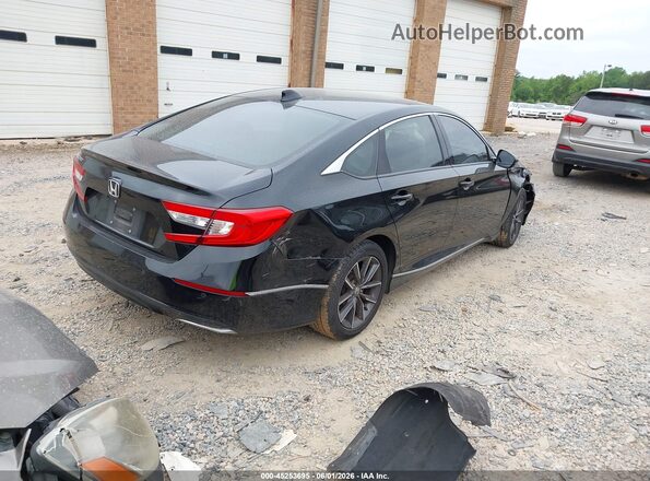 1HGCV1F59MA008378 2021 HONDA ACCORD Black Задня права чверть