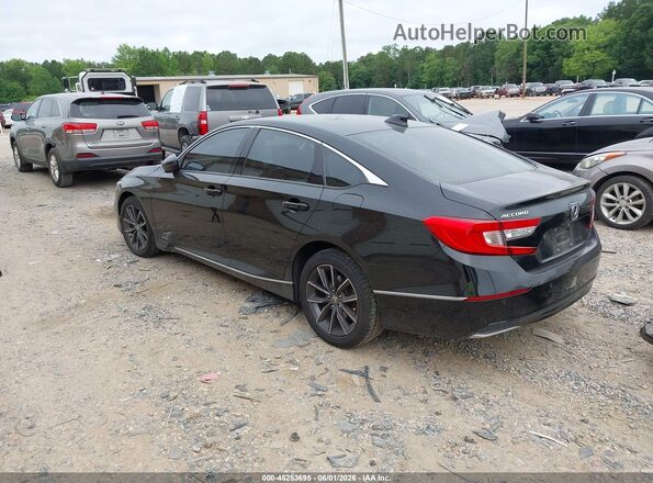 1HGCV1F59MA008378 2021 HONDA ACCORD Black Задня ліва чверть