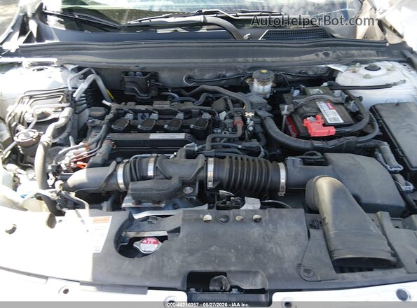 1HGCV1F5XJA025119 2018 HONDA ACCORD White Հետևի տեսք