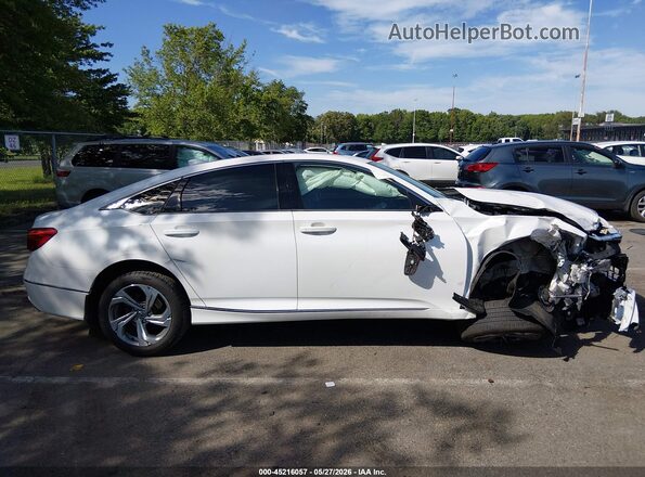 1HGCV1F5XJA025119 2018 HONDA ACCORD White Սալոնի հետևի տեսք