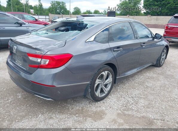 1HGCV1F5XJA048450 2018 HONDA ACCORD Gray Задня права чверть