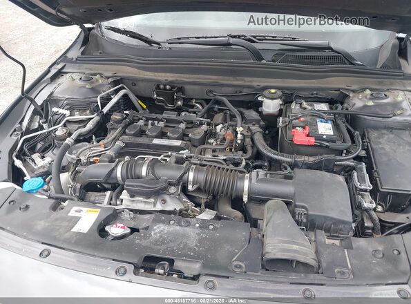 1HGCV1F5XJA048450 2018 HONDA ACCORD Gray Вид ззаду