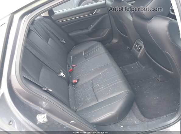 1HGCV1F5XJA048450 2018 HONDA ACCORD Gray Вид наклейки з VIN-кодом