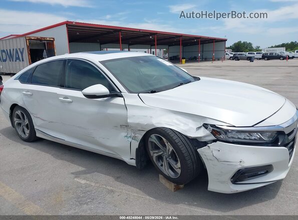 1HGCV1F5XJA062087 2018 HONDA ACCORD White წინა ხედი
