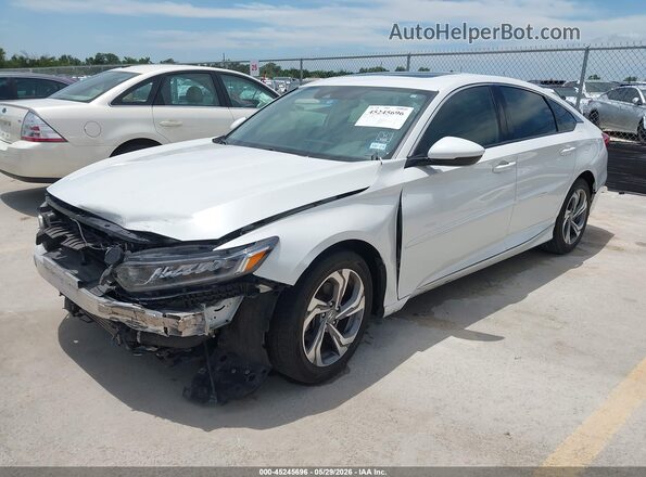 1HGCV1F60JA010234 2018 HONDA ACCORD White Передня ліва чверть
