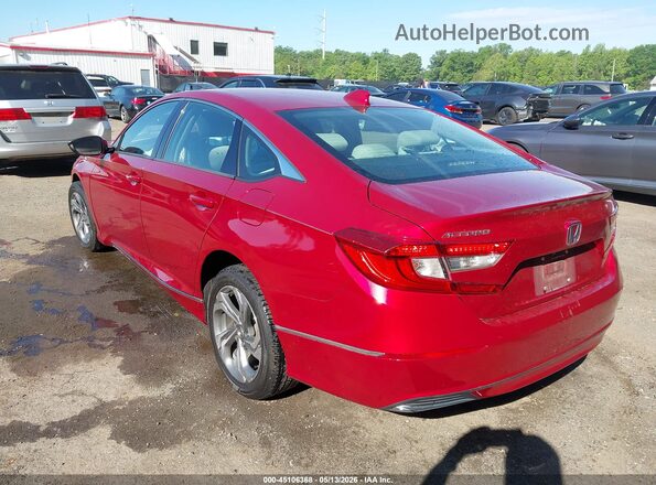 1HGCV1F63JA084408 2018 HONDA ACCORD Red Rear left