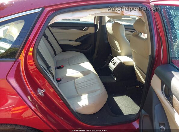 1HGCV1F63JA084408 2018 HONDA ACCORD Red VIN sticker view