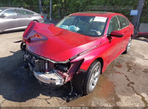 1HGCV1F63JA084408 2018 HONDA ACCORD Red Front left