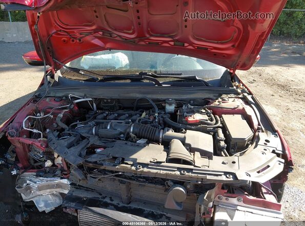 1HGCV1F63JA084408 2018 HONDA ACCORD Red Rear view