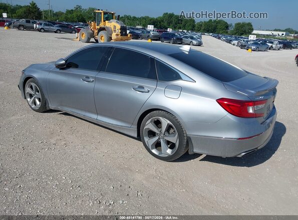 1HGCV1F92JA217654 2018 HONDA ACCORD Silver Հետևի ձախ