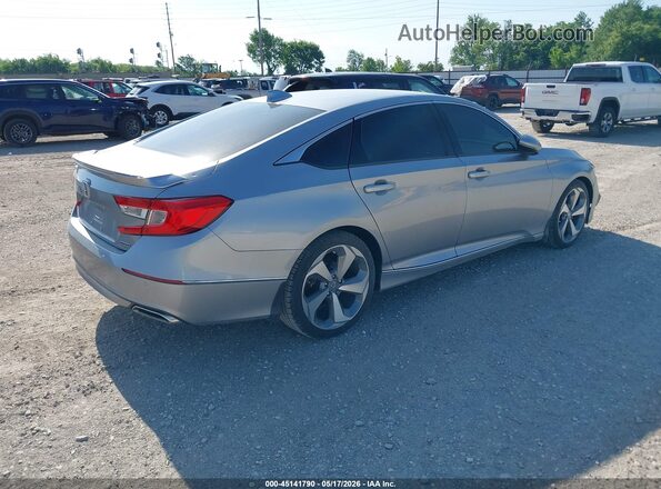 1HGCV1F92JA217654 2018 HONDA ACCORD Silver Հետևի աջ
