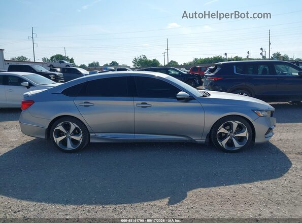 1HGCV1F92JA217654 2018 HONDA ACCORD Silver Սալոնի հետևի տեսք