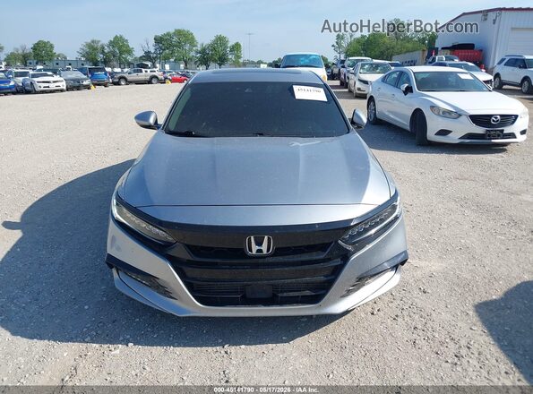 1HGCV1F92JA217654 2018 HONDA ACCORD Silver Սարքավորումների վահանակի տեսք