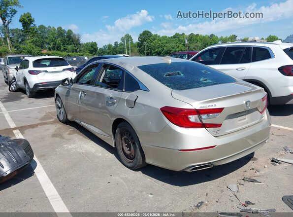 1HGCV1F95JA077972 2018 HONDA ACCORD Бежевый Задняя левая четверть