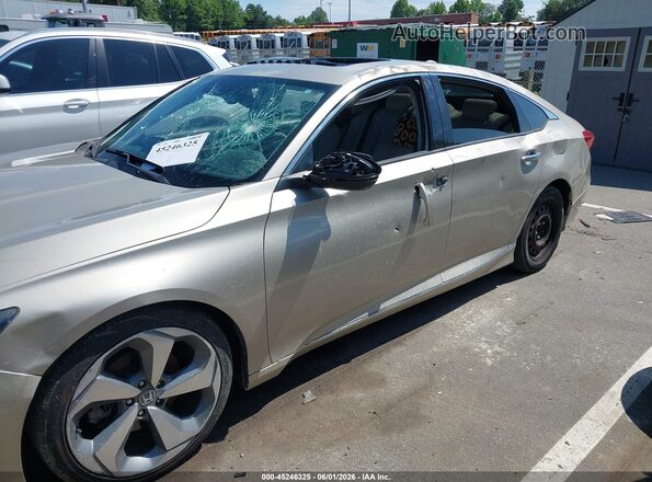 1HGCV1F95JA077972 2018 HONDA ACCORD Бежевый Панорамный вид салона 360°
