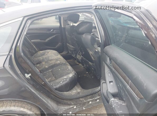 1HGCV1F96JA030482 2018 HONDA ACCORD Black VIN կոդի պիտակի տեսք