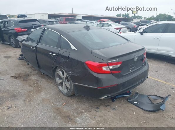 1HGCV1F96JA030482 2018 HONDA ACCORD Black Հետևի ձախ