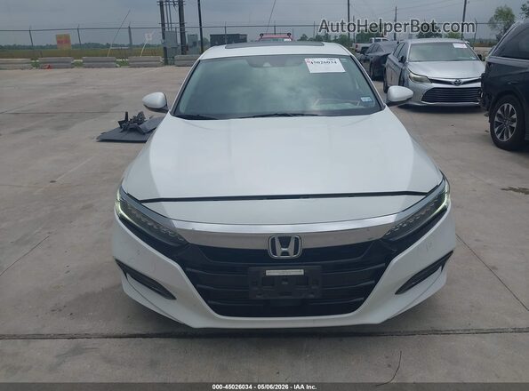 1HGCV1F99JA042402 2018 HONDA ACCORD White Սարքավորումների վահանակի տեսք