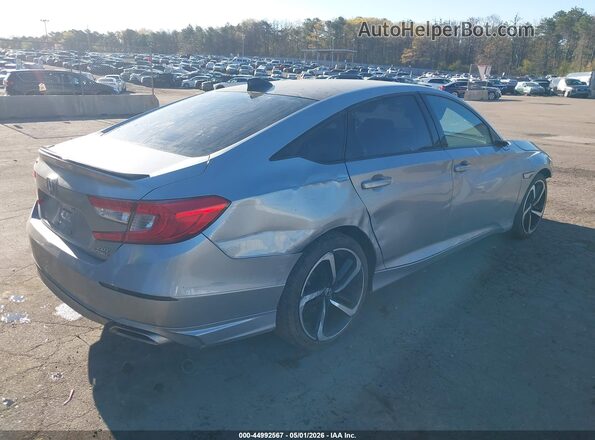 1HGCV2F30MA031150 2021 HONDA ACCORD Серебряный Задняя правая четверть