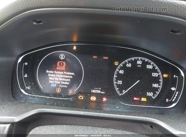 1HGCV2F31KA018940 2019 HONDA ACCORD Silver უკანა სავარძლების ხედი