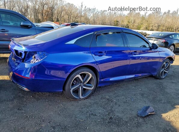 1HGCV2F31NA006825 2022 HONDA ACCORD Синий Задняя правая четверть