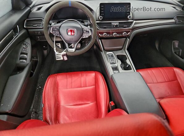 1HGCV2F31NA006825 2022 HONDA ACCORD Синий Вид панели приборов