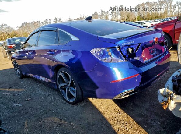 1HGCV2F31NA006825 2022 HONDA ACCORD Синий Задняя левая четверть