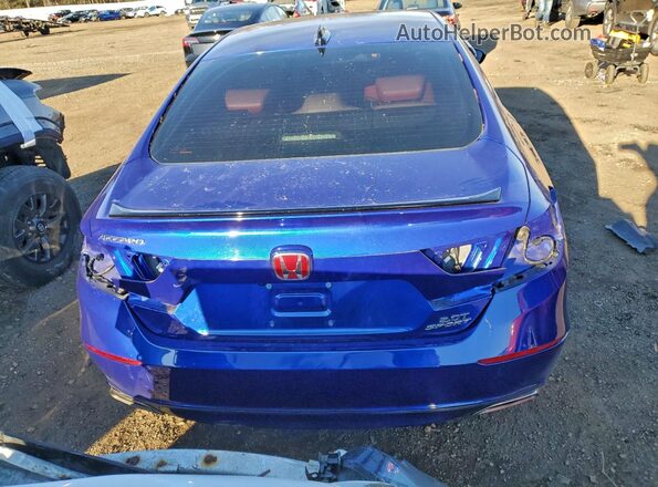 1HGCV2F31NA006825 2022 HONDA ACCORD Синий Вид сзади