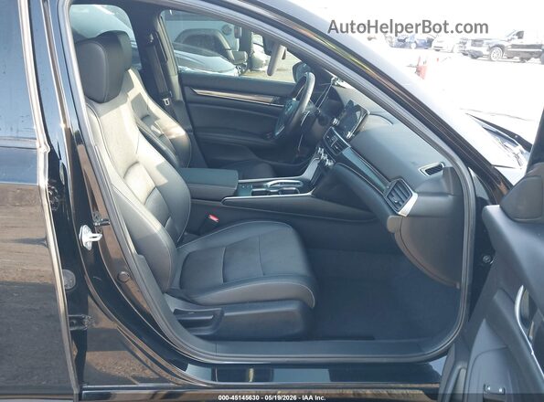 1HGCV2F33MA031465 2021 HONDA ACCORD Black Вид салону спереду