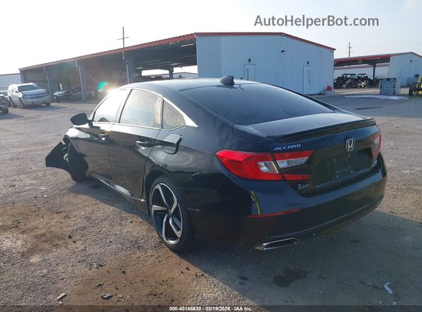 1HGCV2F33MA031465 2021 HONDA ACCORD Black Задня ліва чверть