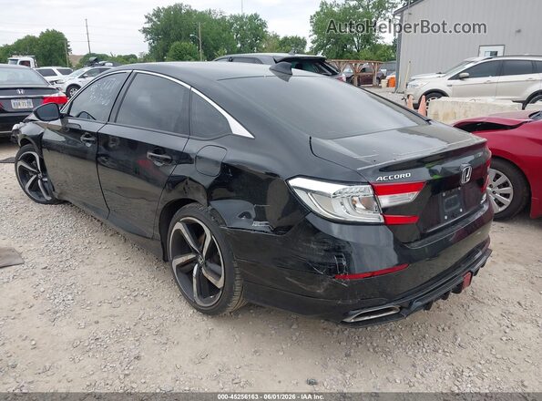 1HGCV2F34LA002233 2020 HONDA ACCORD Black Rear left